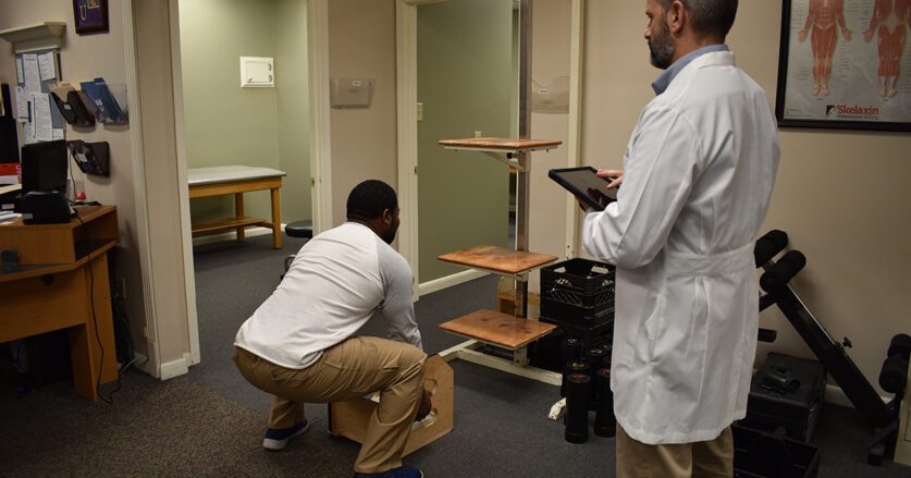 Physical ability test at WorkSaver Systems